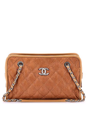 Chanel Casual Riviera Chain Shoulder Bag Quilted Calfskin (view 1)