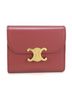 Céline 100% Leather Pink CELINE Triomphe Small Flap Wallet (10D78 3DPV) in Pink One size - photo 1