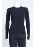 Balenciaga 100% Other Black Black Rib-Knit Crew Neck Preowned Top Size 12 - photo 1