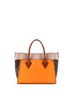 Louis Vuitton Orange Brown Tan On My Side Tote Leather with Monogram Canvas MM One size - photo 4