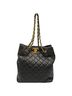 Chanel 100% Leather Black CHANEL Matelasse Tote Bag with Coco Mark, Lambskin, Black, Women's One size - photo 1