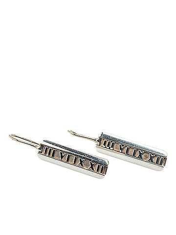 Tiffany Tiffany Atlas Bar Hook Earrings, SV925 Silver, Women's, TIFFANY&Co. (view 1)