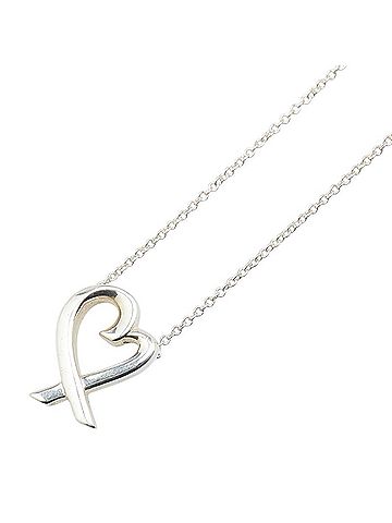 Tiffany Tiffany Paloma Picasso Loving Heart Necklace SV925 Silver Women's TIFFANY&Co. (view 1)