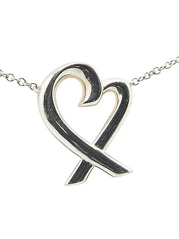 Tiffany Tiffany Paloma Picasso Loving Heart Necklace SV925 Silver Women's TIFFANY&Co. (view 2)