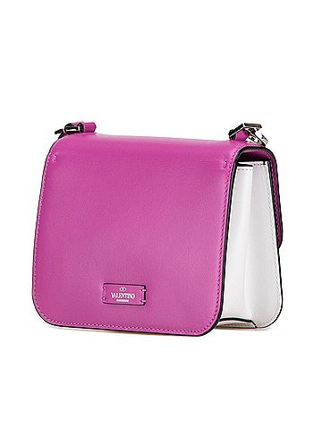 Valentino Valentino Handbag Shoulder Bag Bicolor Pink Black Leather Women's VALENTINO (view 2)