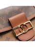 Louis Vuitton Tan Brown Louis Vuitton Dauphine MINI Shoulder Bag, Coated Canvas, Leather, Monogram Reverse, Women's, Brown, Beige, M45959 One size - photo 8