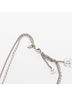 Chanel 100% Sterling Silver Silver Toned CHANEL Coco Mark Necklace, Plated, Women's, Silver One size - photo 5