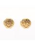 Chanel Gold Toned CHANEL Coco Mark Earrings GP (Gold Plated) Rhinestones Women's Gold Clear One size - photo 1