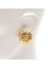 Chanel Gold Toned CHANEL Coco Mark Earrings GP (Gold Plated) Rhinestones Women's Gold Clear One size - photo 5
