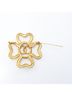 Chanel 100% Metal Gold Toned CHANEL Coco Mark Brooch GP (Gold Plated) Women's Gold 2 8 One size - photo 3
