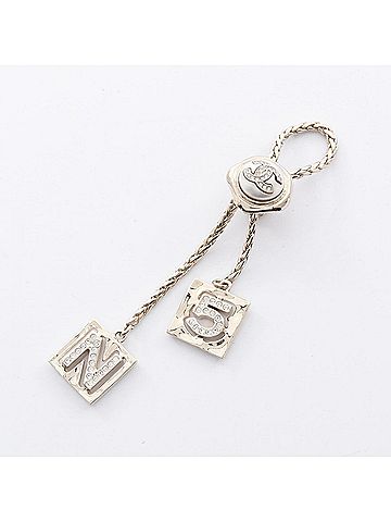 Chanel CHANEL Coco Mark Brooch GP (Gold Plated) Fake Pearl Rhinestone Women's Gold White (view 1)