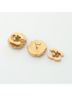 Chanel 100% Metal Gold Toned CHANEL Coco Mark Earrings GP (Gold Plated) Women's Gold 03P One size - photo 3
