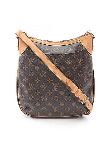 Louis Vuitton Louis Vuitton Odeon PM Shoulder Bag in Coated Canvas and Leather with Monogram Design, Brown, M56390 (view 1)