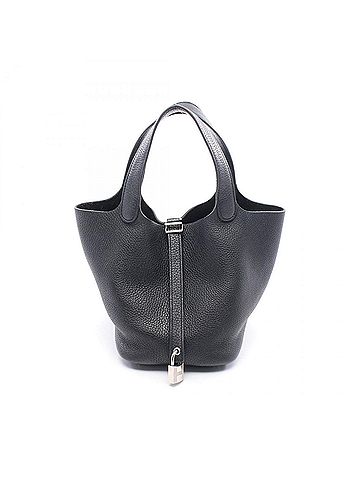 Hermès Hermes Hermès Picotin Lock PM Handbag, Taurillon Clemence Leather, Women's, Black, 056289CK (view 1)