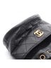 Chanel 100% Leather Black CHANEL Matelasse Mini Bucket Shoulder Bag in Grained Calfskin Caviar, Black One size - photo 6