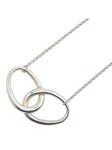 Tiffany Tiffany Elsa Beretti double loop necklace, silver, sterling women's, TIFFANY&Co. (view 1)