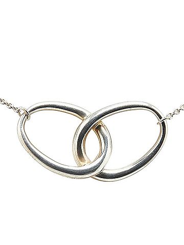 Tiffany Tiffany Elsa Beretti double loop necklace, silver, sterling women's, TIFFANY&Co. (view 2)
