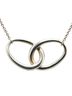 Tiffany 100% Sterling Silver Multi Color Tiffany Elsa Beretti double loop necklace, silver, sterling women's, TIFFANY&Co. One size - photo 3