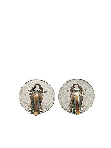 Hermès Hermes Serie Earrings Silver Metal Women's HERMES (view 2)