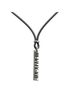 Tiffany 100% Sterling Silver Black Tiffany Atlas Necklace Silver Black SV925 Rubber Women's TIFFANY&Co. One size - photo 2