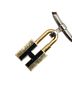 Hermès Black Hermes H motif padlock necklace gold brown plated leather metal women's HERMES One size - photo 1