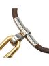Hermès Black Hermes H motif padlock necklace gold brown plated leather metal women's HERMES One size - photo 4