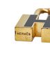 Hermès Black Hermes H motif padlock necklace gold brown plated leather metal women's HERMES One size - photo 5