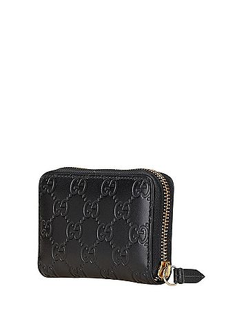 Gucci Gucci Guccissima Coin Case 447939 493075 Black Leather Women's GUCCI (view 2)