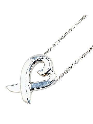 Tiffany Tiffany Loving Heart Necklace SV925 Silver Women's TIFFANY&Co. (view 1)