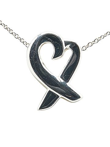 Tiffany Tiffany Loving Heart Necklace SV925 Silver Women's TIFFANY&Co. (view 2)