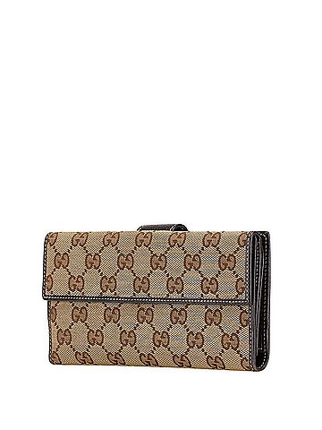 Gucci Gucci GG Canvas Bi-fold Wallet 212089 Beige Brown Leather Women's GUCCI (view 2)
