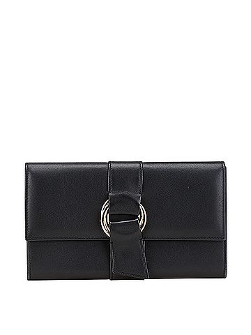 Cartier Cartier Trinity Long Wallet Black Leather Women's CARTIER (view 1)