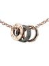 Cartier Multi Color Cartier Love Three Hoop Diamond 4P Necklace K18PG Pink Gold Ceramic Women's CARTIER One size - photo 2