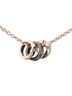 Cartier Multi Color Cartier Love Three Hoop Diamond 4P Necklace K18PG Pink Gold Ceramic Women's CARTIER One size - photo 3