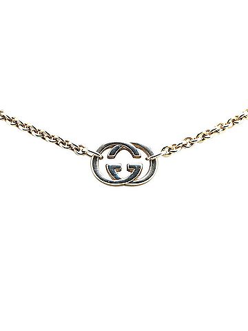 Gucci Gucci Interlocking G Chain Necklace SV925 Silver Women's GUCCI (view 1)