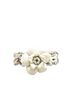 Chanel 100% Metal White Chanel Camellia Coco Mark Chain Ring, Silver, White Metal, Women's, CHANEL One size - photo 1