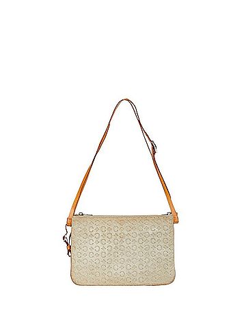 Céline CELINE C Macadam Shoulder Bag Beige Brown Sweatshirt Women's (view 1)