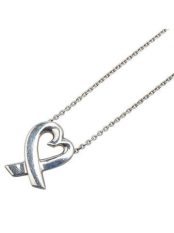 Tiffany Tiffany Loving Heart Necklace SV925 Silver Women's TIFFANY&Co. (view 1)