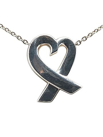 Tiffany Tiffany Loving Heart Necklace SV925 Silver Women's TIFFANY&Co. (view 2)