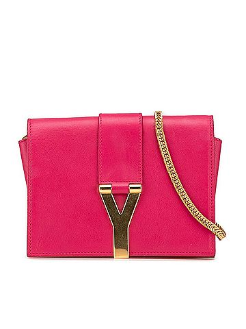 Saint Laurent Saint Laurent Chain Shoulder Bag Pink Gold Leather Women's SAINT LAURENT (view 1)