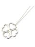 Tiffany 100% Sterling Silver Multi Color Tiffany & Co. four-leaf clover motif necklace in 925 silver for women. One size - photo 1