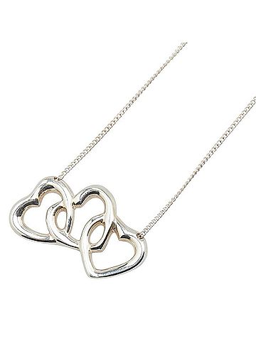 Tiffany Tiffany & Co. Triple Heart Necklace in 925 Sterling Silver for Women. (view 1)