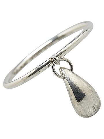 Tiffany Tiffany & Co. Elsa Peretti Teardrop Ring, 925 Sterling Silver, Women's (view 1)