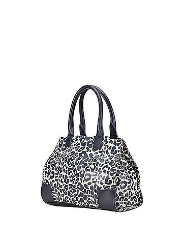 Tory Burch Tory Burch Leopard Tote Bag Navy White PVC Leather Women's (view 2)
