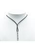 Tiffany 100% Sterling Silver Black Tiffany Atlas Necklace Silver Black SV925 Rubber Women's TIFFANY&Co. One size - photo 7