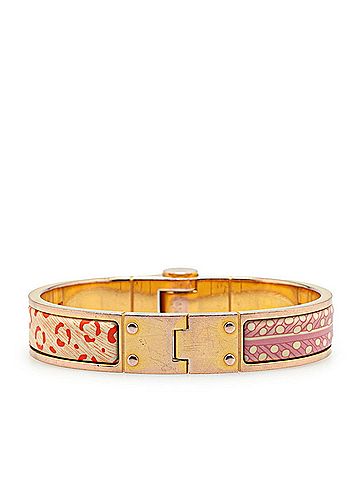 Hermès Hermes Charnier PM Cloisonne Bangle Gold Multicolor Plated Women's HERMES (view 1)