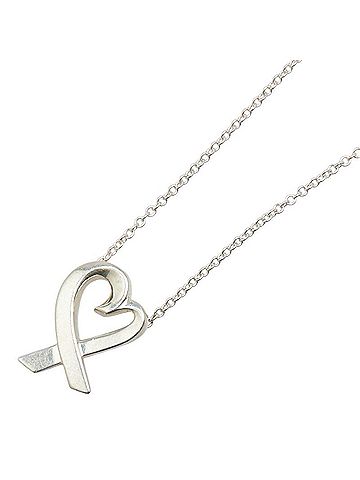 Tiffany Tiffany Loving Heart Necklace SV925 Silver Women's TIFFANY&Co. (view 1)