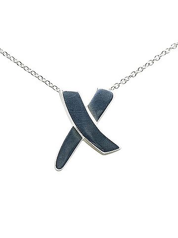 Tiffany Tiffany Kiss Necklace SV925 Silver Women's TIFFANY&Co. (view 2)