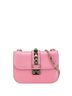 Valentino 100% Leather Pink Valentino Rockstud Chain Shoulder Bag Pink Leather Women's VALENTINO One size - photo 1