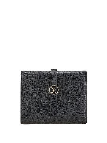 Burberry Burberry TB Bi-fold Wallet Black Leather Women's BURBERRY (view 1)